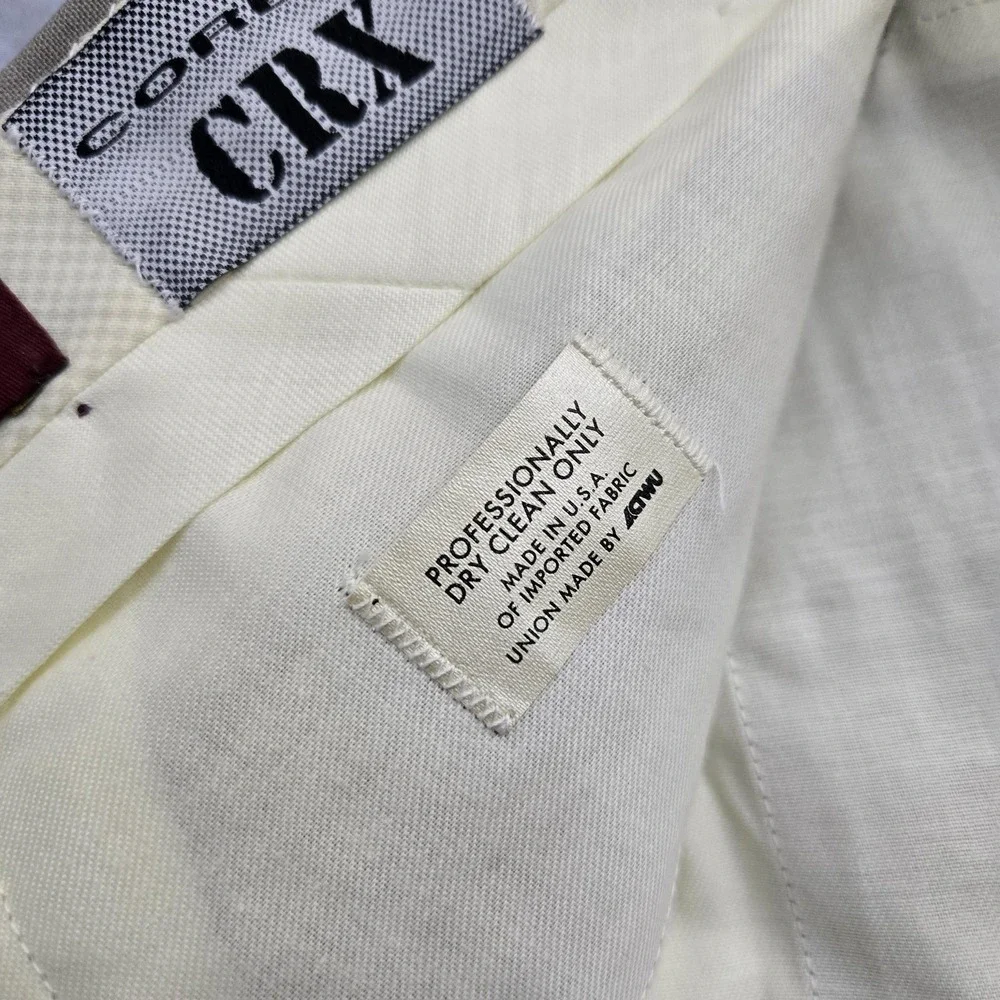 Corbin CRX Pants Mens 38 Regular Wool Pleated Dress Slacks Unfinished‎ Hem New